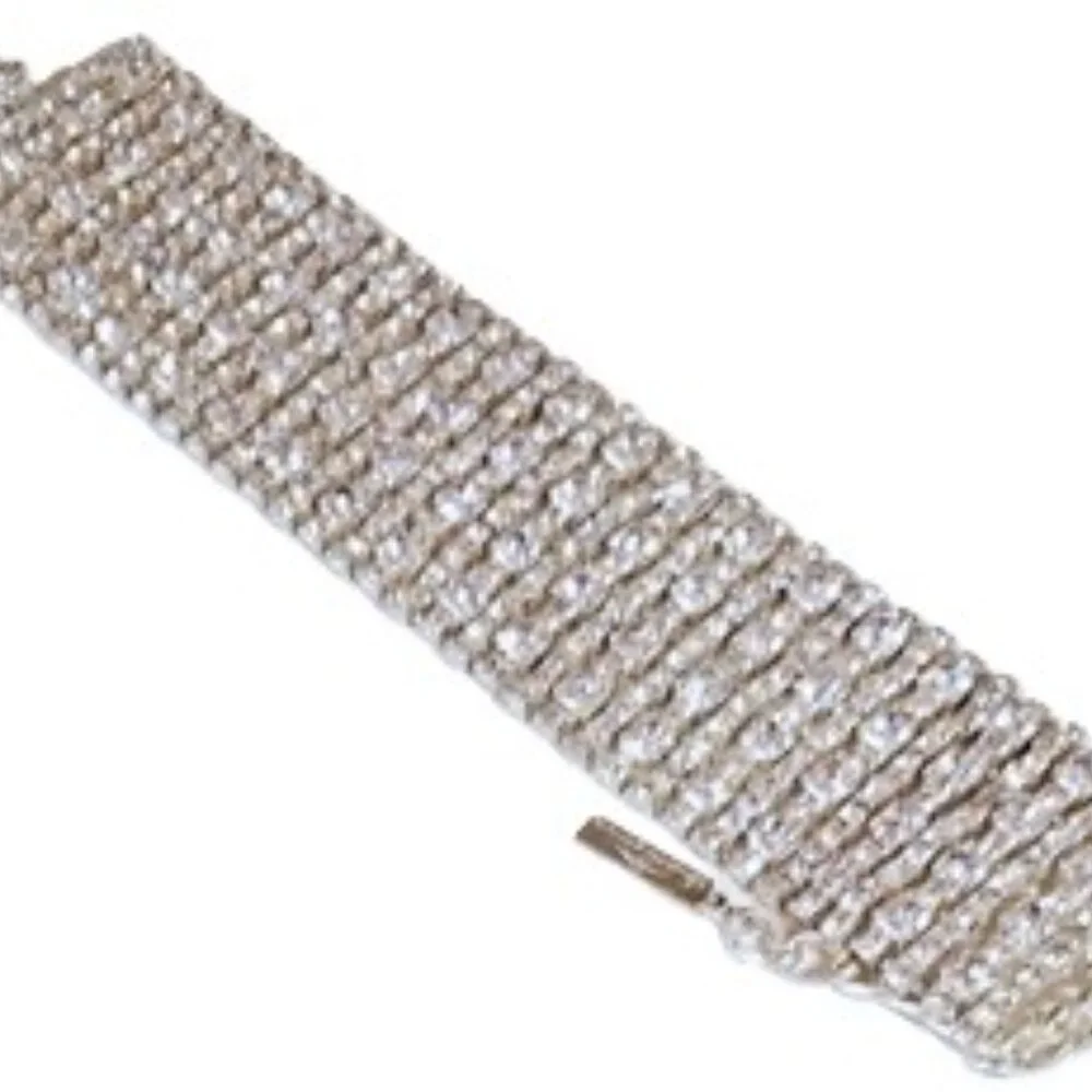 Silver Rhinestone Very Bright Bracelet - Picture 7 of 9